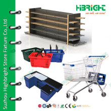 Double Side Gondola Supermarket Shelf , Supermarket Equipment , Display Shelf